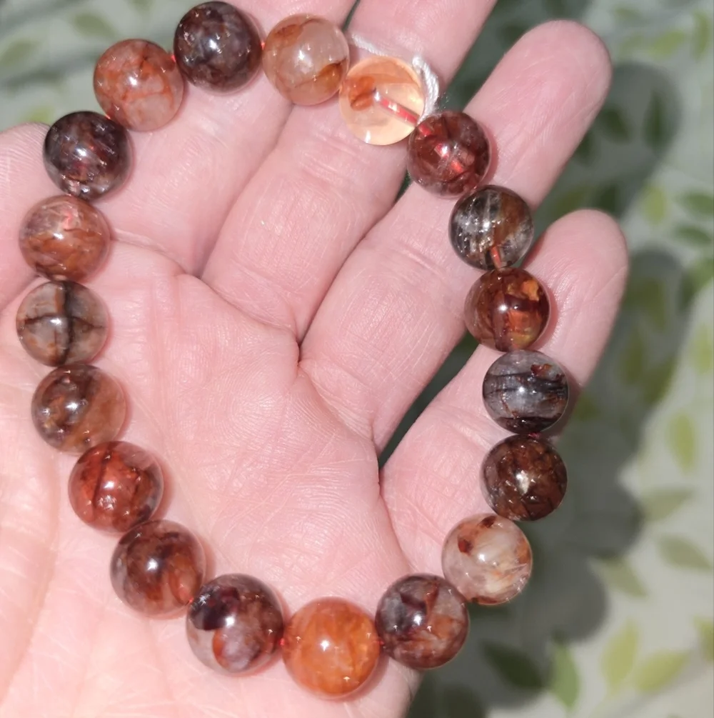 10mm Fire Quartz Bracelet - Picture 9 of 10